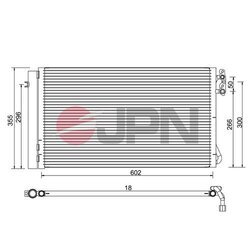 Kondenzátor klimatizácie JPN 60C9084-JPN - obr. 1