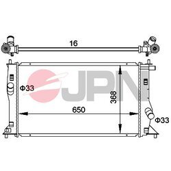 Chladič motora JPN 60C9027-JPN - obr. 1