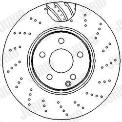 Brzdový kotúč JURID 562404J - obr. 1