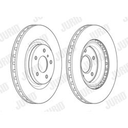 Brzdový kotúč JURID 562719JC-1 - obr. 1