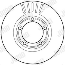 Brzdový kotúč JURID 562800JC - obr. 2