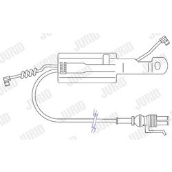 Výstražný kontakt opotrebenia brzdového obloženia JURID 587068