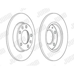 Brzdový kotúč JURID 562996JC - obr. 1