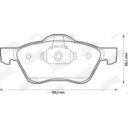 Sada brzdových platničiek kotúčovej brzdy JURID 572431J