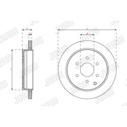 Brzdový kotúč JURID 563558JC-1 - obr. 2