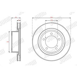 Brzdový kotúč JURID 563721JC-1 - obr. 1