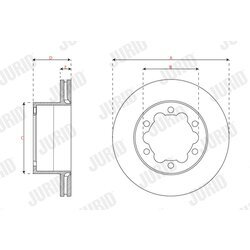 Brzdový kotúč JURID 563750JC-1 - obr. 1