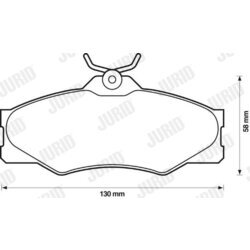 Sada brzdových platničiek kotúčovej brzdy JURID 571380J