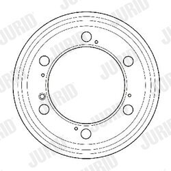 Brzdový bubon JURID 329134J