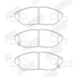 Sada brzdových platničiek kotúčovej brzdy JURID 574049J