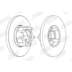 Brzdový kotúč JURID 561308JC - obr. 2