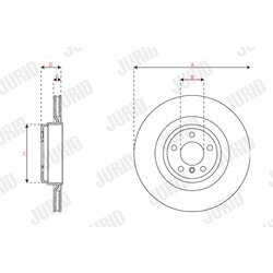 Brzdový kotúč JURID 563515JC-1 - obr. 1