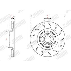 Brzdový kotúč JURID 563670JC-1 - obr. 2