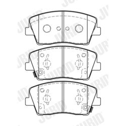 Sada brzdových platničiek kotúčovej brzdy JURID 573819J - obr. 1