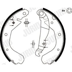 Sada brzdových čeľustí JURID 361371J - obr. 2