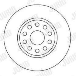 Brzdový kotúč JURID 561987JC - obr. 1