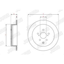Brzdový kotúč JURID 563493JC - obr. 1