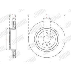 Brzdový kotúč JURID 563661JC-1 - obr. 2