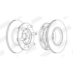 Brzdový kotúč JURID 561127JC-1 - obr. 1