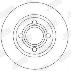 Brzdový kotúč JURID 561689JC - obr. 2