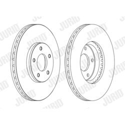 Brzdový kotúč JURID 562910JC-1