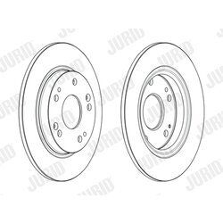 Brzdový kotúč JURID 563242JC - obr. 1