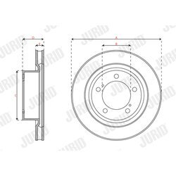 Brzdový kotúč JURID 563721JC-1 - obr. 2