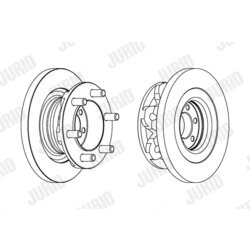 Brzdový kotúč JURID 569168J - obr. 1