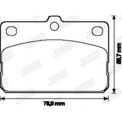 Sada brzdových platničiek kotúčovej brzdy JURID 572119J
