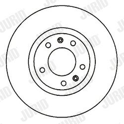 Brzdový kotúč JURID 561597J - obr. 1
