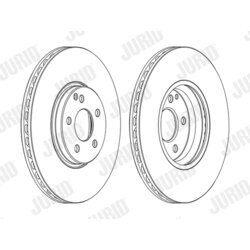 Brzdový kotúč JURID 562728JC-1 - obr. 2
