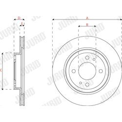 Brzdový kotúč JURID 563312JC - obr. 2