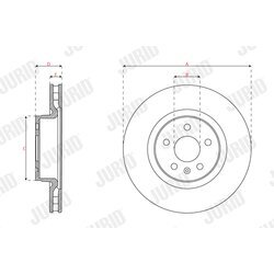 Brzdový kotúč JURID 563660JC-1 - obr. 1
