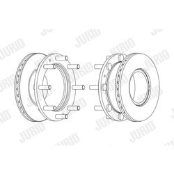 Brzdový kotúč JURID 569188J