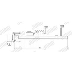 Výstražný kontakt opotrebenia brzdového obloženia JURID FAI116