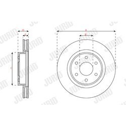 Brzdový kotúč JURID 563705JC - obr. 2