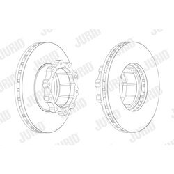 Brzdový kotúč JURID 567555J - obr. 1