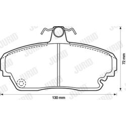 Sada brzdových platničiek kotúčovej brzdy JURID 572321J
