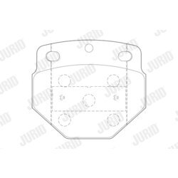 Sada brzdových platničiek kotúčovej brzdy JURID 2974705440