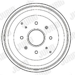 Brzdový bubon JURID 329167J