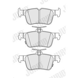 Sada brzdových platničiek kotúčovej brzdy JURID 574231J
