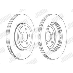 Brzdový kotúč JURID 562868JC-1 - obr. 1