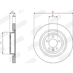 Brzdový kotúč JURID 563250JC-1 - obr. 2