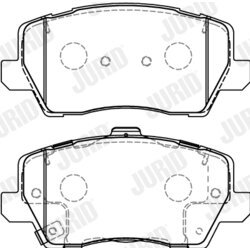 Sada brzdových platničiek kotúčovej brzdy JURID 573812J - obr. 1