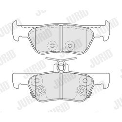 Sada brzdových platničiek kotúčovej brzdy JURID 574222J