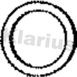Tesniaci krúžok pre výfuk. trubku KLARIUS 410213