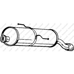 Koncový tlmič výfuku KLOKKERHOLM 190-503