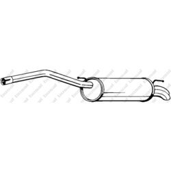 Koncový tlmič výfuku KLOKKERHOLM 233-087