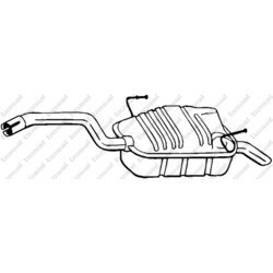 Koncový tlmič výfuku KLOKKERHOLM 190-905