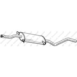 Stredný tlmič výfuku KLOKKERHOLM 284-431